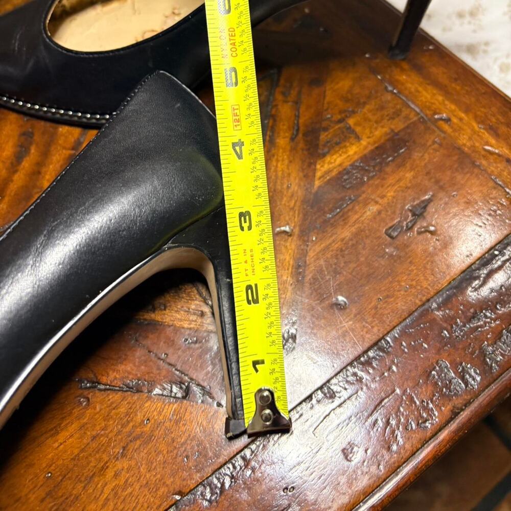 Coach Women's Size 8 Y2k era coach black pointed toe heels shoes Office Siren - Picture 3 of 8